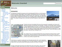 Tablet Screenshot of matanuska-greenbelt.org
